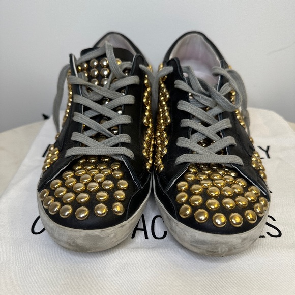 Golden Goose Superstar Sneaker Black/Gold Studs - Picture 3 of 7